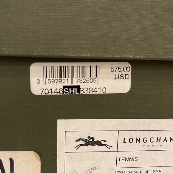 Classic French Brand Longchamp no tie sneakers 41 - Picture 5 of 8